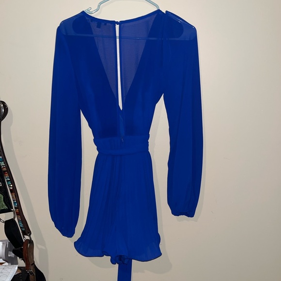 Fashion Nova royal blue romper - Picture 4 of 6